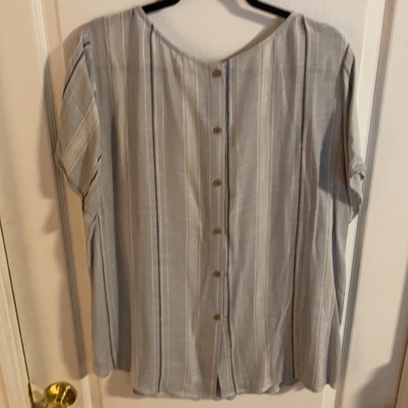 Torrid grey short sleeve top - Picture 2 of 3
